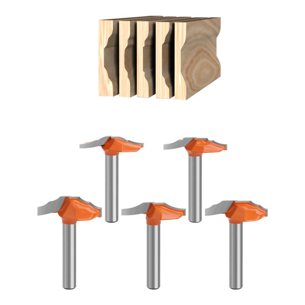 5Pcs 1/4 Shank Milling Cutter Set Alloy Router Bit Kit Carving Cutter Woodworking Tools 5Pcs 1/4 Shank Milling Cutter Set Alloy Router Bit Kit Carving Cutter Woodworking Tools